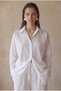 Viscose Voile Embroidery Detailed Women's Pajama Set - Lx.26222 Ivory - 3