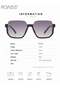 Semi Frame Square Sunglasses for Men Women UV400 Protection Sun Glasses Alloy Frame Fashion Anti Glare Sun Shades for Driving Fishing Traveling Gradient Grey Lens - 5