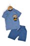 Boys' Summer Skateboard Printed Short Sleeve 2-Piece Set with Shorts for Ages 2-3-4-5-6 - 2
