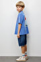 Le Mabelle Children's Lobster Pattern T-Shirt Blue - 5