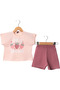 Girl's Strawberry Printed Shorts Summer Two-Piece Set 1-4 Years Old - 2
