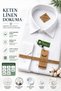 Men's White Linen Shirt 100% Organic Cotton – Breathable Fabric, Classic Fit, up to 5XL - 3