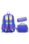 Girl's Colorful Line Patterned Triple Primary School School Bag Set Setygn33202A - 3
