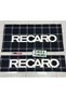 Black Recaro Torpedo and Back Towel Set 2 Pieces (Torpedo 35X135, Back Towel 70 X 135) (Keychain Gift)