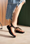 Velia Ethnic Stone Detailed Orthopedic Sole Comfortable Women's Sandals - 2