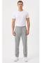 Men's Baggy Front Piping Detailed 4-Season Comfortable Fit Wide-Leg Sweatpants - 5