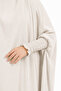 Premium Ash Ivory Jilbab - Prayer Set - 3