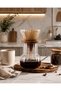 Borosilicate Glass Coffee Brewing Set Dripper and Carafe - 500 ml with 100 Pieces of Filter Paper as a Gift - 2