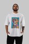 For Dog Lovers 61 Front Dog Printed White Oversize T-Shirt 100% Cotton Unisex Dog Lover Premium Design - 6