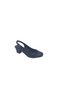 Egestyle 7305 Women's Black Stone Closed Toe Open Back Low Heeled Evening Dress Shoes - 4