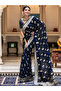 Blue Banarasi Soft Silk Saree - MAF3123 | Blue - 3
