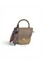 Women's Straw Look Hand and Shoulder Bag with Scarf Detail