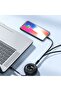 كابل شحن سريع قابل للسحب 3 في 1 بقوة 66 واط - USB إلى Type-C/iP/Micro، طول قابل للتعديل 1.1 متر، أسود - 6
