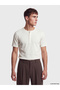 Nevavm with Difference Henley Collar Regular Fit Men's T-Shirt - 2