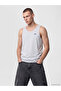Esvab • Modern & Distinctive Zero Roba Collar Embroidered Men's Sleeveless T-Shirt
