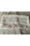 Handcrafted Needle Embroidered Prayer Cover Dowry Cover Mevlit Headscarf Crepe Fabric 145X75 cm - 2