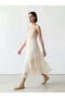 Nevavm U-Neck Lace Crochet Dress with a Difference