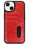 Spt-Gld iPhone 15 Sara Leather Case with Business Card Holder (141151) - Red - 3