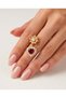 Cardelia Heart Cut Zircon Stone Flower Motif Dangle Steel Xuping Earrings - 3
