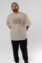 Eat Your Protein Oversize Front Printed Beige T-Shirt 100% Cotton Streetwear Premium Comfortable Fit - 7