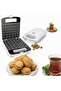 36 PCS Walnut Cookie Maker,1400W Double Side Heating, Non-Stick Electric Nut, Walnut, Cake & Biscuits Maker, Mini Nut Breakfast Baking Machine for Home Kitchen