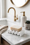 Water-Repellent Wave-Formed Soap Dish Modern Bathroom Soap Dish Solid Soap Dryer Decorative Soap Holder