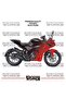ملصق تزييني لـ Bajaj RS200، طقم جاهز لتزيين المحرك بلونين، جودة عالية