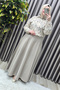 Women's Clothing Plus Size Mevlana Model Side Zipper Crepe Satin Solid Color Skirt - 4