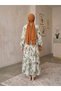 Women's Modal Cotton Shawl Patterned Loose Cut Islamic Dress - Comfortable Casual Summer Dress - 4