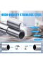 Stainless Steel Tension Shower Curtain Rod, Adjustable No Drill Curtain Pole for Bathroom, Closet, Window, Room Divider, Anti-Slip, Rustproof - 6