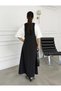 Black T-Shirt Detailed Casual Two-Piece Dress Set - 4131 - 4