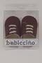 Baby Boy Booties with Laces, Size 18-19, Burgundy - 4