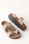 Unisex Cream Soft Pad Sole Flip Flops Daily Comfortable Summer Home & Outdoor Slippers - 4