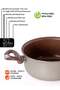 8-Piece Non-Stick Cookware Set Aluminum Pots And Pans Bakelite Handle Stainless Steel Lids PFOA Free - 2