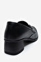 Women's Classic Heeled Shoes Real Leather Black - 3