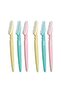 6-Piece Eyebrow Razor Yellow/Pink - 3