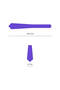 Navy Blue White Striped Purple Tie – 8 cm Wide - 7