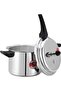 Aluminium Induction Base Pressure Cooker with Lid, Cool Touch Handle and Safety Valves, 3 Liters - 2
