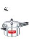 Popular Aluminium Pressure Cooker with Precision Weight Valve Silver/Black 4Liters