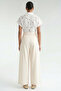 Beli Belted High Waist Pleated Pocketed Culotte Trousers - 5