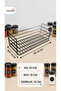 10-Piece Glass Spice Rack with Spoons and Countertop Stand - 4