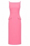 Boat Neck Sleeveless Regular Woven Midi Dress - 6
