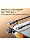 CA197 2-in-1 240W Type-C to Type-C & MagSafe 3 Magnetic Charging Cable, 2m (Black) - 2