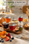 6-Piece Mini Glass Jam Jar & Sauce Bowl Set 100 ml + 60 ml Jars with Handles – Breakfast & Dip Sauce Presentation Set - 2