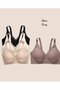 Intive Curvy Transparent Front Guipure Lace V-Neck Seamless Plus Size Bra (Xl-4Xl) - 3