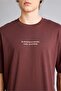 100% Cotton Boxy Fit Back Printed Brown T-Shirt G5592Ax26Sm - 5