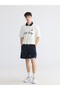 Kappa Navy Blue Comfortable Fit Printed Men's Sports Shorts