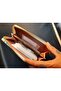Beige Color Leather Women's Bag/Wallet - 3