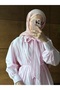 Women's Pleated Front and Waist-Tie Hijab Shirt - 6