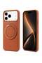 Magnetic Ring Stand Case for iPhone 17 Pro Max – MagSafe Compatible Leather Cover